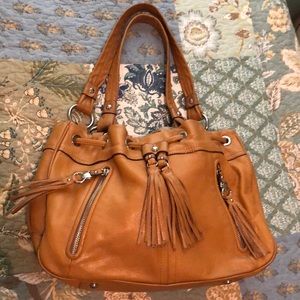 B Makowsky Leather Handbag